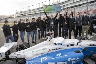 Das TUM Autonomous Motorsport Team wurde Vizeweltmeister in Las Vegas. Bild: Jacob Kepler